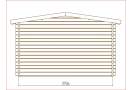  Domek drewniany Alba 24m² (6x4m), 44mm