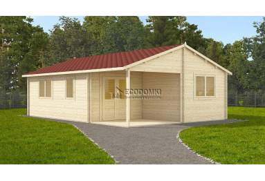 Domek letniskowy Lora 51m² (6x8,5m), 44mm