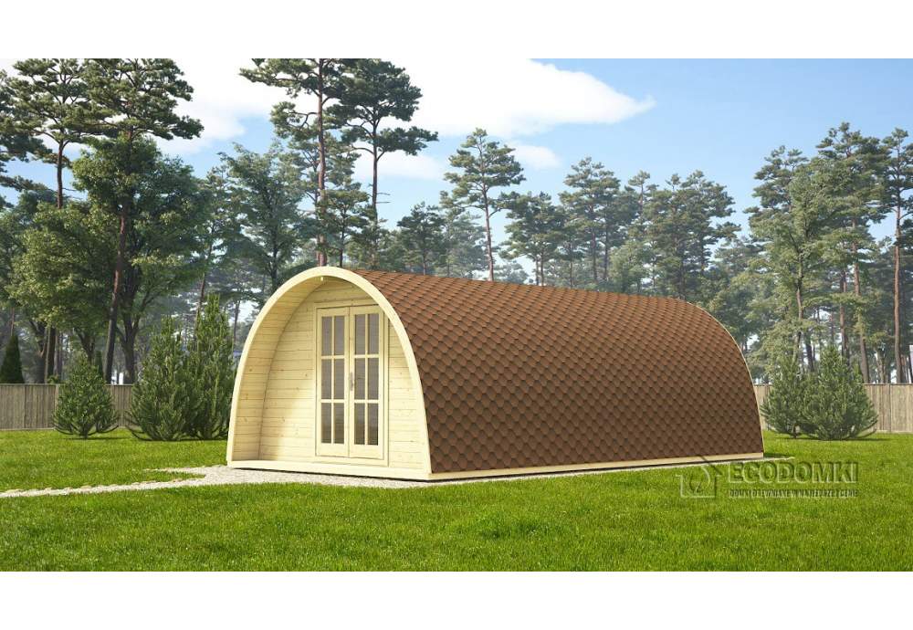 Domek  drewniany POD 4x7 m, 44 mm