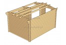 Domek drewniany Alpina Plus 12m² (4x3m), 44mm