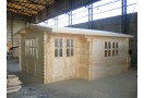 Domek drewniany Alpina Plus 20m² (5x4m), 44mm