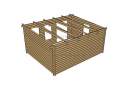 ​Domek drewniany Atlant 20m² (5x4m), 44mm