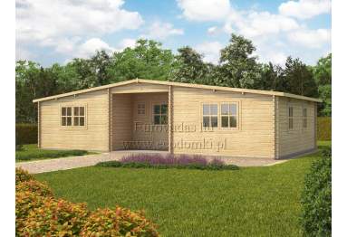 Domek letniskowy Kristi 66m² (11x6m), 44mm