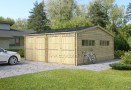Podwójny garaż drewniany Double C 36m² (6x6m), 44mm