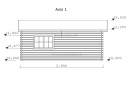 Podwójny garaż drewniany Double 36m² (6x6m), 44mm