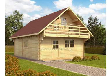 Domek letniskowy Lincoln 95m² (6x9m), 44mm