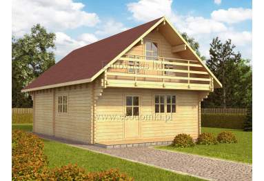 Domek letniskowy Lincoln 95m² (6x9m), 60mm