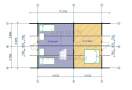Domek letniskowy Lincoln 95m² (6x9m), 44mm