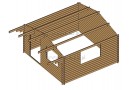 Domek ogrodowy drewniany Monaco 20m² (5x4m), 44mm